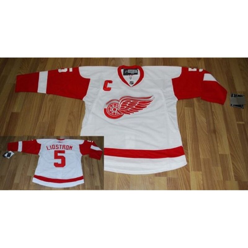 6861b9d18a629_1 Red Wings #5 Nicklas Lidstrom Stitched White NHL Jersey
