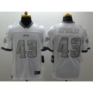 6861b9e000696_1 Eagles #43 Darren Sproles White Men's Stitched NFL Limited Platinum Jersey