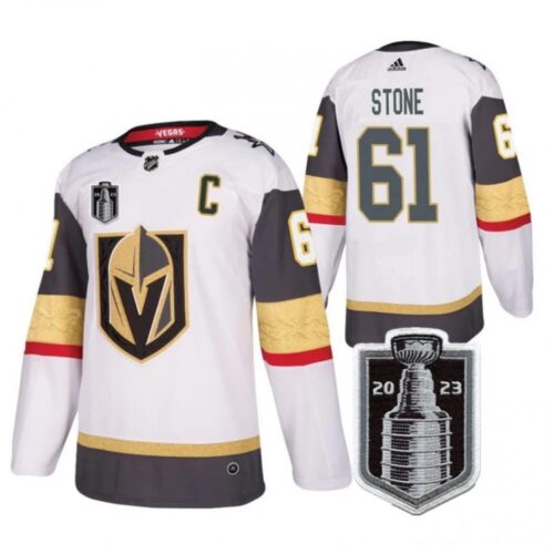 6861ba1a8aae4_1 Men's Vegas Golden Knights #61 Mark Stone White 2023 Stanley Cup Final Stitched Jersey