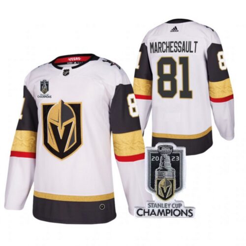 6861ba3d62f89_1 Men's Vegas Golden Knights #81 Jonathan Marchessault White 2023 Stanley Cup Champions Stitched Jersey