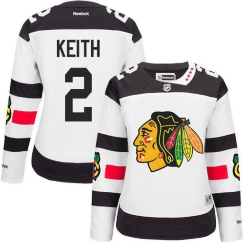 6861ba548d4ca_1 Blackhawks #2 Duncan Keith White 2016 Stadium Series Women's Stitched NHL Jersey
