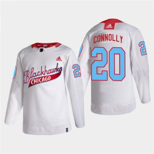 6861ba5de15a6_1 Men's Chicago Blackhawks #20 Brett Connolly 2022 Community Night White Stitched Jersey