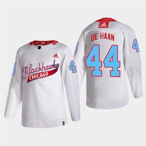 6861ba828e879_1 Men's Chicago Blackhawks #44 Calvin de Haan 2022 Community Night White Stitched Jersey