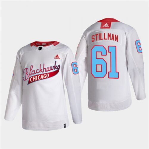 6861baae1755b_1 Men's Chicago Blackhawks #61 Riley Stillman 2022 Community Night White Stitched Jersey