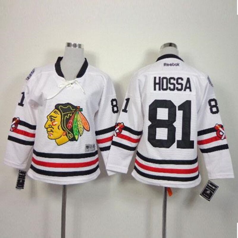 6861badf94609_1 Blackhawks #81 Marian Hossa White 2015 Winter Classic Stitched Youth NHL Jersey