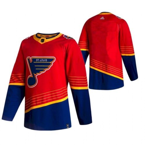6861baeff2aaa_1 Men's St. Louis Blues Blank 2021 Red Reverse Retro Stitched Jersey