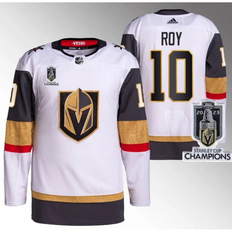 6861bb41ac1d7_1 Men's Vegas Golden Knights #10 Nicolas Roy White 2023 Stanley Cup Champions Stitched Jersey
