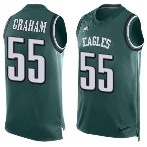 6861bb458c7ae_1 Eagles #55 Brandon Graham Midnight Green Team Color Men's Stitched NFL Limited Tank Top Jersey
