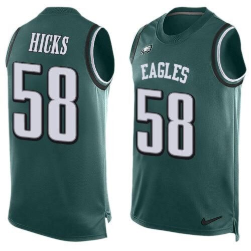 6861bb4eea521_1 Eagles #58 Jordan Hicks Midnight Green Team Color Men's Stitched NFL Limited Tank Top Jersey