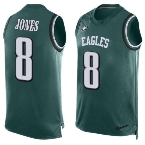 6861bb7fb080d_1 Eagles #8 Donnie Jones Midnight Green Team Color Men's Stitched NFL Limited Tank Top Jersey