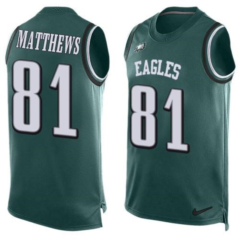 6861bb82d4bc9_1 Eagles #81 Jordan Matthews Midnight Green Team Color Men's Stitched NFL Limited Tank Top Jersey