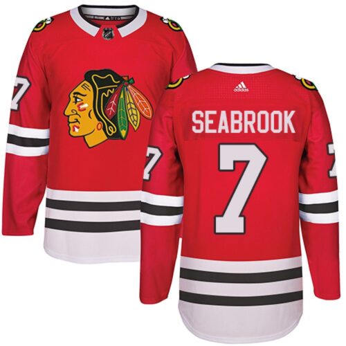 6861bb900641d_1 Men's Chicago Blackhawks #7 Brent Seabrook Red Stitched NHL Jersey