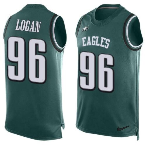 6861bbc6dd8e3_1 Eagles #96 Bennie Logan Midnight Green Team Color Men's Stitched NFL Limited Tank Top Jersey
