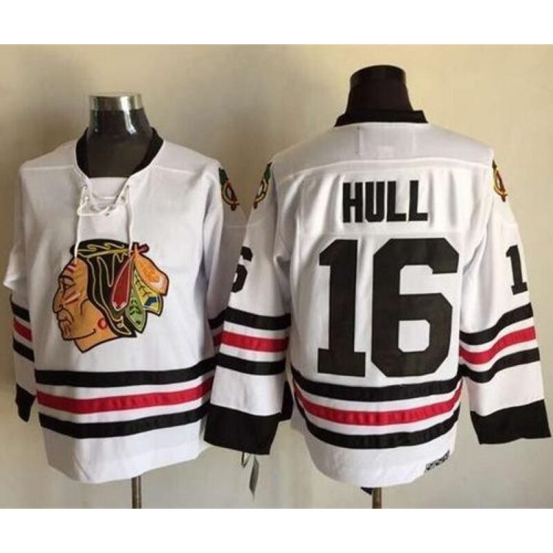 6861bc85cbfe3_1 Blackhawks #16 Bobby Hull White CCM Throwback Stitched NHL Jersey