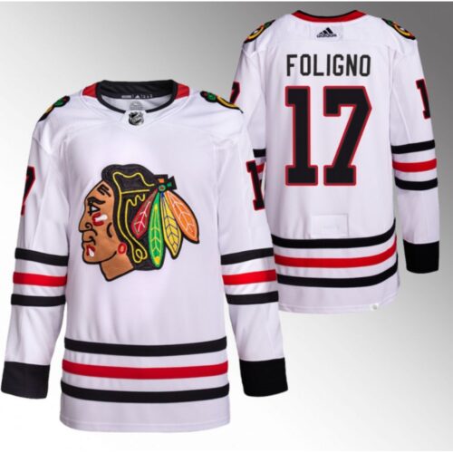 6861bc8927e03_1 Men's Chicago Blackhawks #17 Nick Foligno White Stitched Hockey Jersey