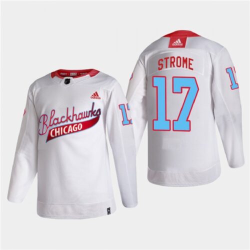 6861bc8c7ab01_1 Men's Chicago Blackhawks #17 Dylan Strome 2022 Community Night White Stitched Jersey