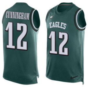 6861bc951400d_1 Eagles #12 Randall Cunningham Midnight Green Team Color Men's Stitched NFL Limited Tank Top Jersey