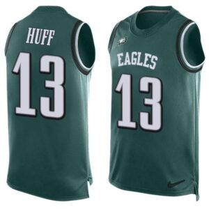 6861bc9e9cbec_1 Eagles #13 Josh Huff Midnight Green Team Color Men's Stitched NFL Limited Tank Top Jersey