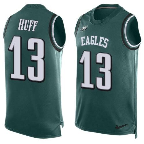 6861bc9e9cbec_1 Eagles #13 Josh Huff Midnight Green Team Color Men's Stitched NFL Limited Tank Top Jersey