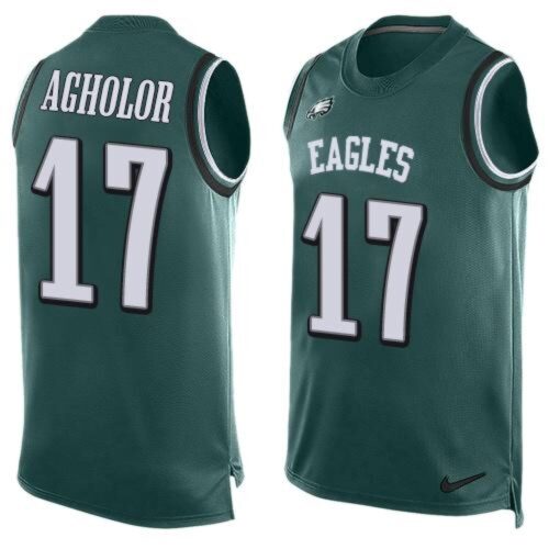 6861bcb12fee0_1 Eagles #17 Nelson Agholor Midnight Green Team Color Men's Stitched NFL Limited Tank Top Jersey
