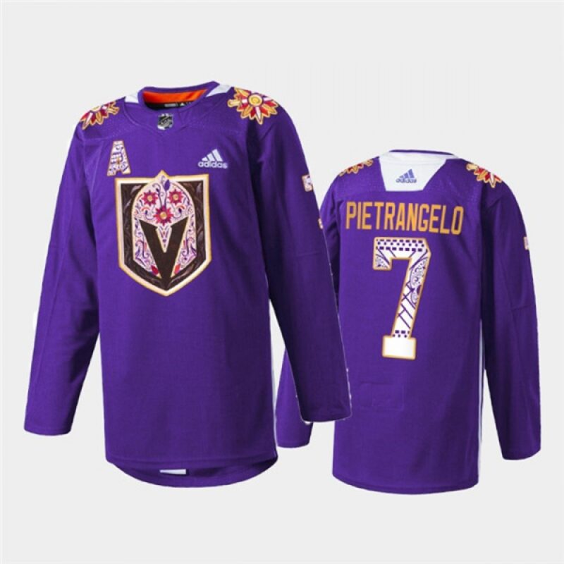 6861bd0e08bef_1 Men's Vegas Golden Knights #7 Alex Pietrangelo Purple Hispanic Heritage Warmup Stitched Jersey