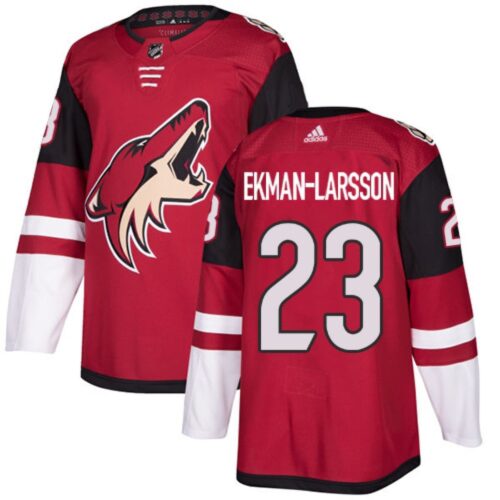 6861bd1eb7480_1 Men's Arizona Coyotes #23 Oliver Ekman-Larsson Burgundy Red 2018 Season Home Stitched NHL Jersey
