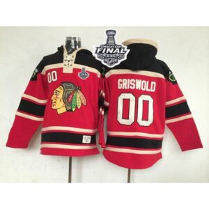 6861bd2565162_1 Blackhawks #00 Clark Griswold Red Sawyer Hooded Sweatshirt 2015 Stanley Cup Stitched NHL Jersey
