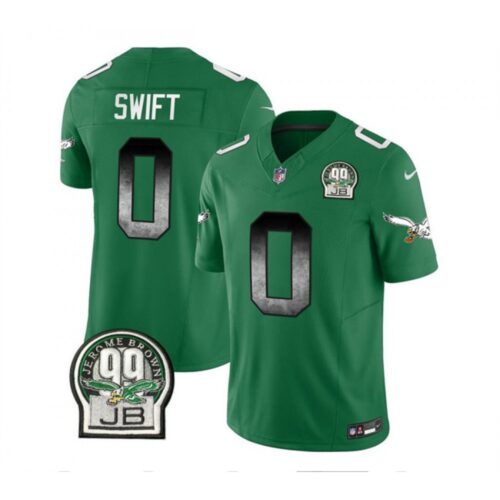 6861bd3c5e6f7_1 Men's Philadelphia Eagles #0 D'Andre Swift Green 2023 F.U.S.E. Throwback Vapor Untouchable Limited Stitched Football Jersey