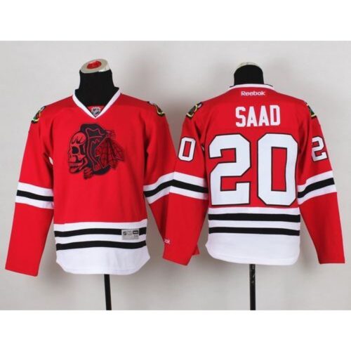 6861bd8580ccc_1 Blackhawks #20 Brandon Saad Red(Red Skull) Stitched Youth NHL Jersey