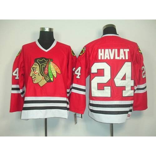6861bd9837c41_1 Blackhawks #24 Martin Havlat Red CCM Throwback Stitched NHL Jersey
