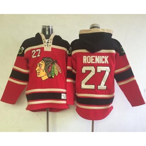 6861bda4dd190_1 Blackhawks #27 Jeremy Roenick Red Sawyer Hooded Sweatshirt Stitched NHL Jersey