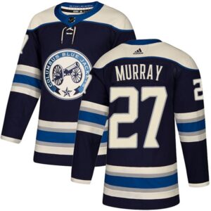 6861be0f05379_1 Men's Columbus Blue Jackets #27 Ryan Murray Navy Blue Stitched NHL Jersey