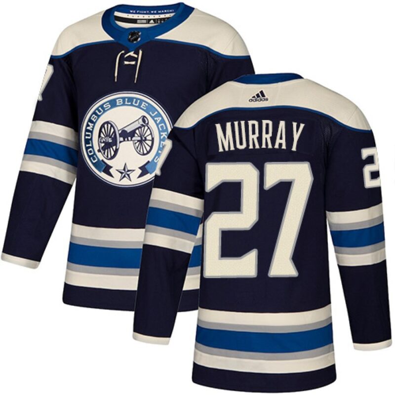 6861be0f05379_1 Men's Columbus Blue Jackets #27 Ryan Murray Navy Blue Stitched NHL Jersey