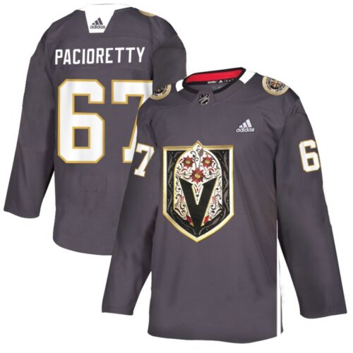 6861bec5d1e12_1 Men's Vegas Golden Knights #67 Max Pacioretty Grey Latino Heritage Night Stitched NHL Jersey