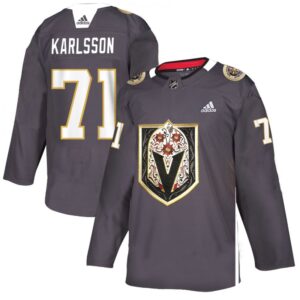 6861becf697bb_1 Men's Vegas Golden Knights #71 William Karlsson Grey Latino Heritage Night Stitched NHL Jersey