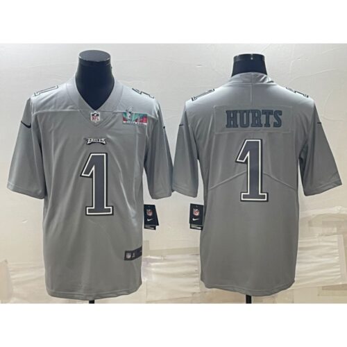 6861beef48239_1 Men's Philadelphia Eagles #1 Jalen Hurts Gray Super Bowl LVII Patch Atmosphere Fashion Stitched Jersey