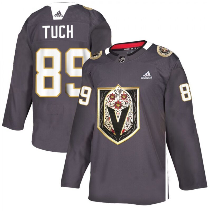 6861bef10b89e_1 Men's Vegas Golden Knights #89 Alex Tuch Grey Latino Heritage Night Stitched NHL Jersey
