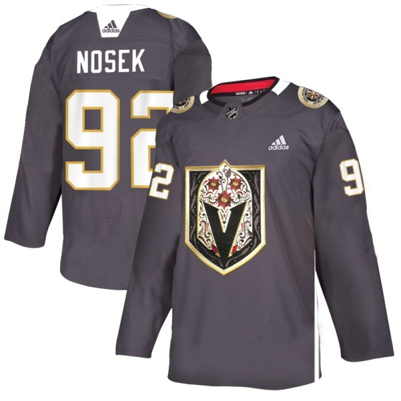 6861bf02adea6_1 Men's Vegas Golden Knights #92 Tomas Nosek Grey Latino Heritage Night Stitched NHL Jersey