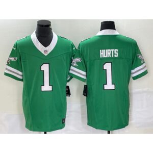 6861bf4be1c51_1 Men's Philadelphia Eagles #1 Jalen Hurts Green 2023 F.U.S.E. Vapor Untouchable Stitched Football Jersey