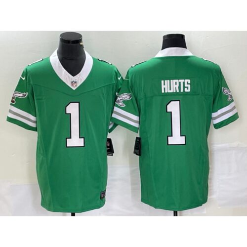 6861bf4be1c51_1 Men's Philadelphia Eagles #1 Jalen Hurts Green 2023 F.U.S.E. Vapor Untouchable Stitched Football Jersey