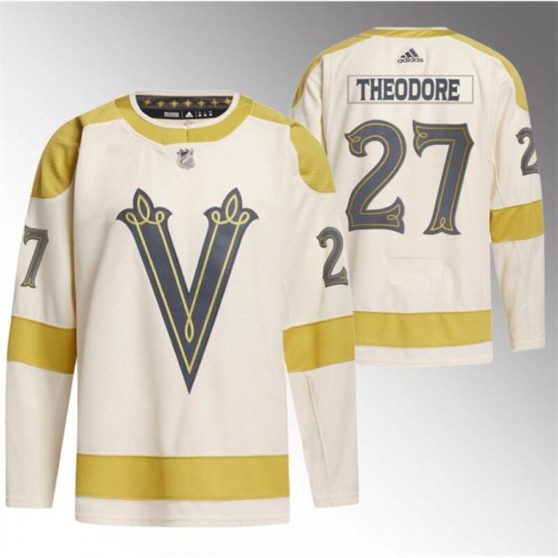 6861bfcd760ba_1 Men's Vegas Golden Knights #27 Shea Theodore Cream 2024 Winter Classic Breakaway Stitched Jersey