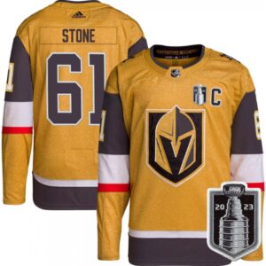6861bfef69530_1 Men's Vegas Golden Knights #61 Mark Stone Gold 2023 Stanley Cup Final Stitched Jersey