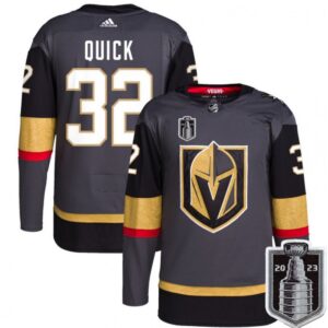 6861c00b5dbaa_1 Men's Vegas Golden Knights #32 Jonathan Quick Gray 2023 Stanley Cup Final Stitched Jersey