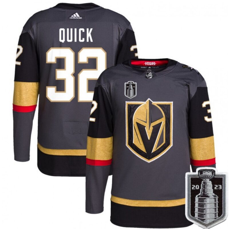 6861c00b5dbaa_1 Men's Vegas Golden Knights #32 Jonathan Quick Gray 2023 Stanley Cup Final Stitched Jersey