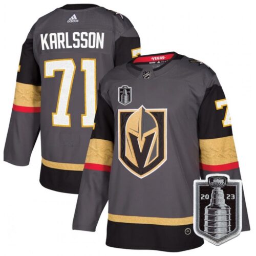 6861c01c224a4_1 Men's Vegas Golden Knights #71 William Karlsson Gray 2023 Stanley Cup Final Stitched Jersey