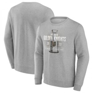 6861c04ed2385_1 Men's Vegas Golden Knights Heather Gray 2023 Stanley Cup Champions Shootout Pullover Sweatshirt