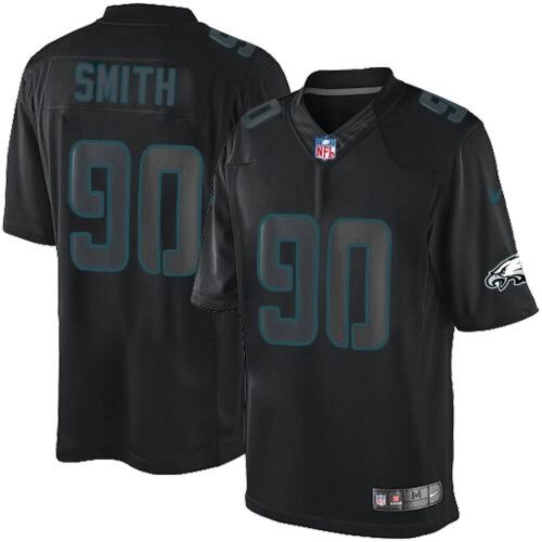 6861c0838d95c_1 Eagles #90 Marcus Smith Black Men's Stitched NFL Impact Limited Jersey
