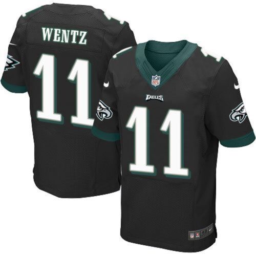 6861c14f4ef24_1 Eagles #11 Carson Wentz Black Alternate Men's Stitched NFL New Elite Jersey