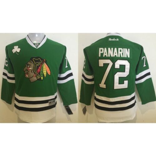 6861c1600b3bf_1 Blackhawks #72 Artemi Panarin Green Stitched Youth NHL Jersey
