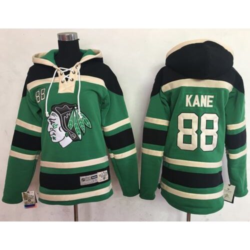6861c1762022e_1 Blackhawks #88 Patrick Kane Green Sawyer Hooded Sweatshirt Stitched Youth NHL Jersey